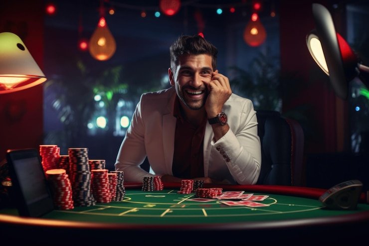 Studio live-dealer Mega Moolah dengan kamera multi-sudut dan dealer profesional